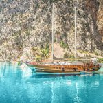 a boat floats on st james bay